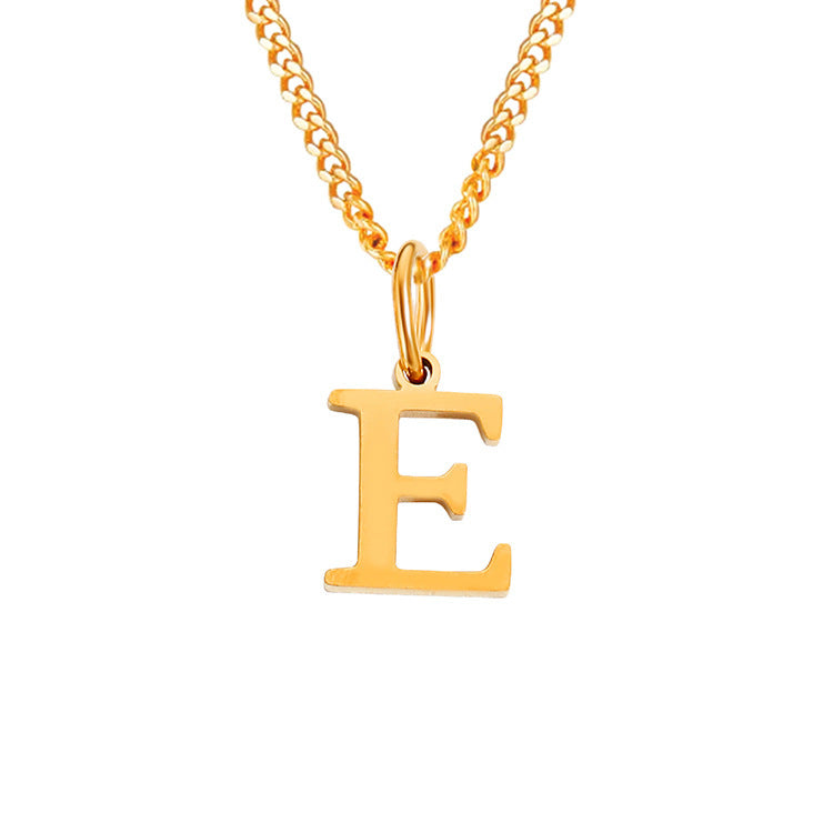 26 Letters All-Match 14K Stainless Steel Necklace