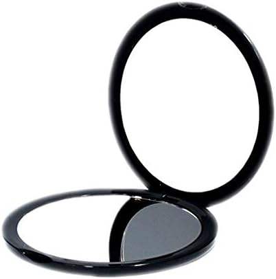 Magnifying Compact Cosmetic Mirror Elegant Pocket Handheld Makeup Mirror with Powerful 10x Magnification and 1x True View Mirror for Travel or Your Purse