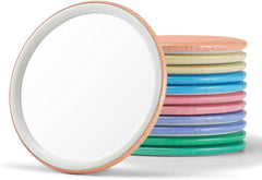 Compact Mirror Bulk Round Makeup Glass Mirror for Purse Great Gift 2.5 Inch 6 Colors Pack of 12