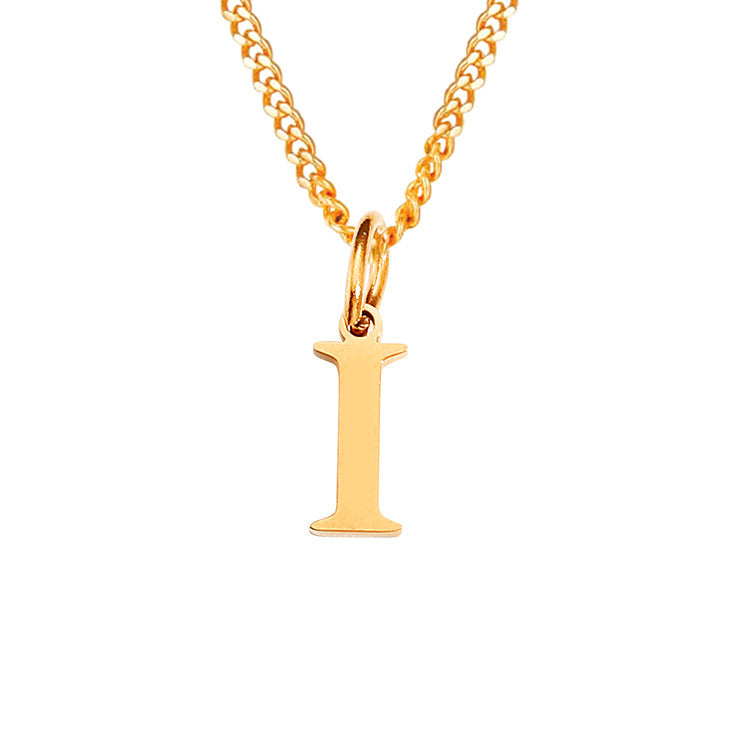 26 Letters All-Match 14K Stainless Steel Necklace