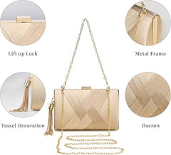 Clutch Purses For Women Tassel Evening Clutch bag Cross Body & Shoulder Bag For Wedding Night out Party