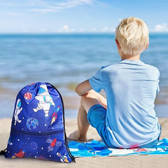 Drawstring Backpack - Drawstring Bags for Kids Swim Bag for Beach