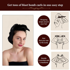 Heatless Hair Curlers for Overnight Curls - No Heat Curling Rollers to Sleep In for Effortless Curled Hairstyles