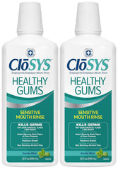 Healthy Gums Mouthwash, Antiplaque and Antigingivitis for Gum Health, Non-Burning, Non-Irritating – 32 Fl Oz (Twin Pack)