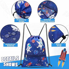 Drawstring Backpack - Drawstring Bags for Kids Swim Bag for Beach