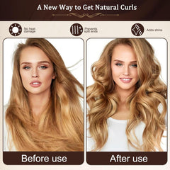 Heatless Hair Curlers for Overnight Curls - No Heat Curling Rollers to Sleep In for Effortless Curled Hairstyles