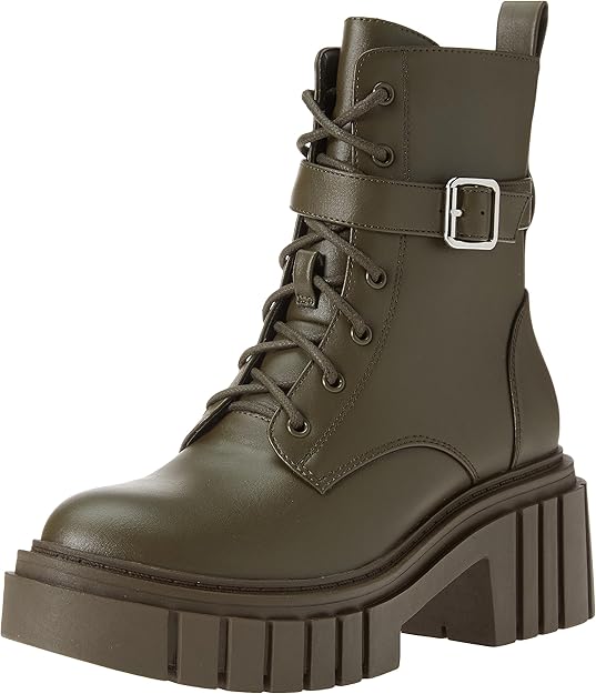 Women's Koi Lace-Up Platform Combat Boots