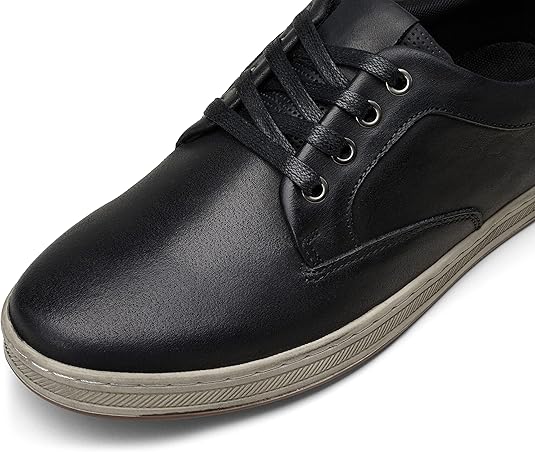 Men's Fashion Sneakers Leather Retro Casual Shoes for Men Breathable Dress Mens Sneakers