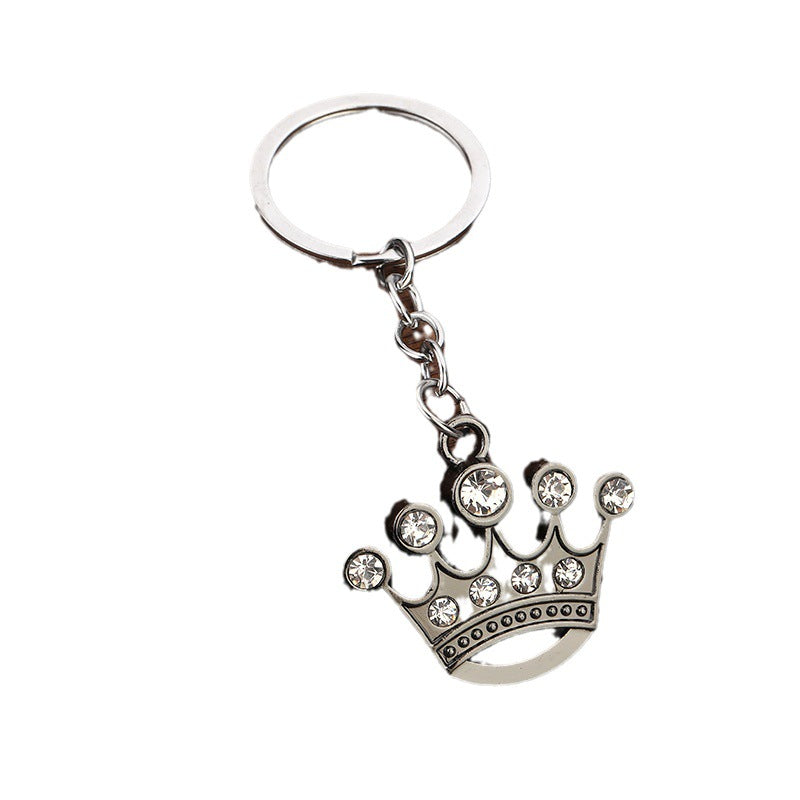 Diamond Crown Keychain High-end Gift Metal Pendant