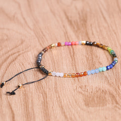 12 Constellations Seven Chakras Colored Stones Bracelet