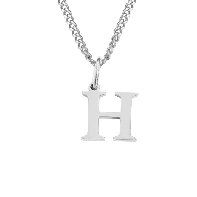 26 Letters All-Match 14K Stainless Steel Necklace