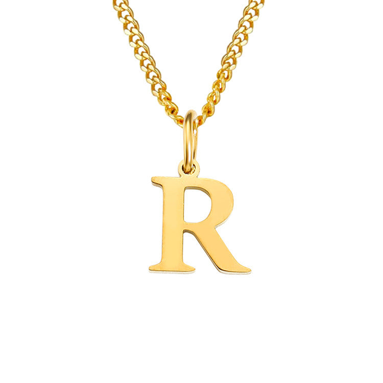 26 Letters All-Match 14K Stainless Steel Necklace