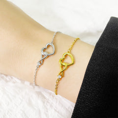 Heart-shape Bracelet Fashion Versatile Love Bracelet Gift For Girlfriend Valentine's Day